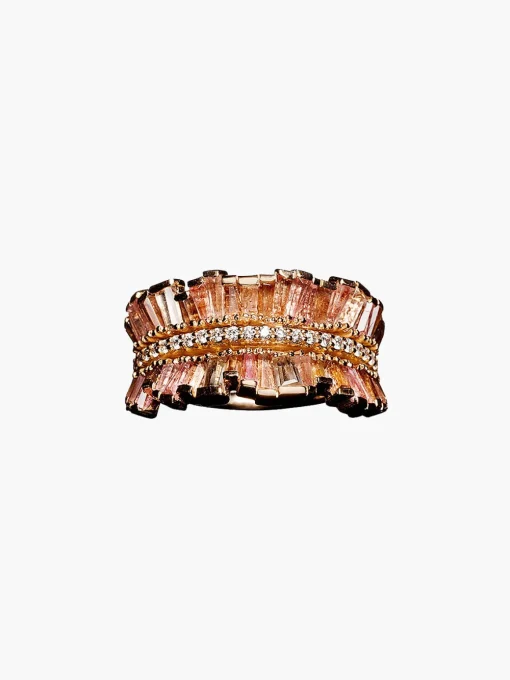 Two Sided Ruched Ribbon Ring