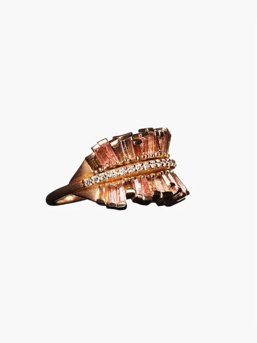 Two Sided Ruched Ribbon Ring