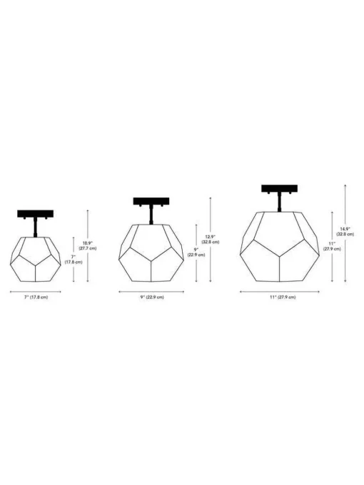 Ula Semi-Flush Mount Light