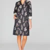 Watercolor Botanic Collared Shirt Dress