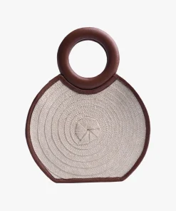 Zenu Handbag in Leather and Cana Flecha