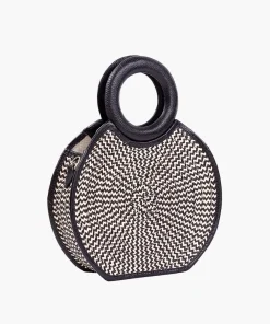 Zenu Handbag in Leather and Cana Flecha