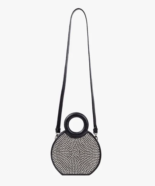 Zenu Handbag in Leather and Cana Flecha