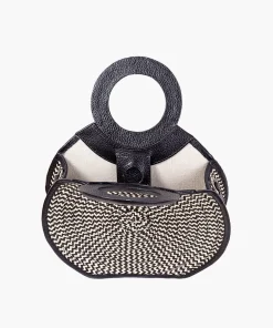 Zenu Handbag in Leather and Cana Flecha