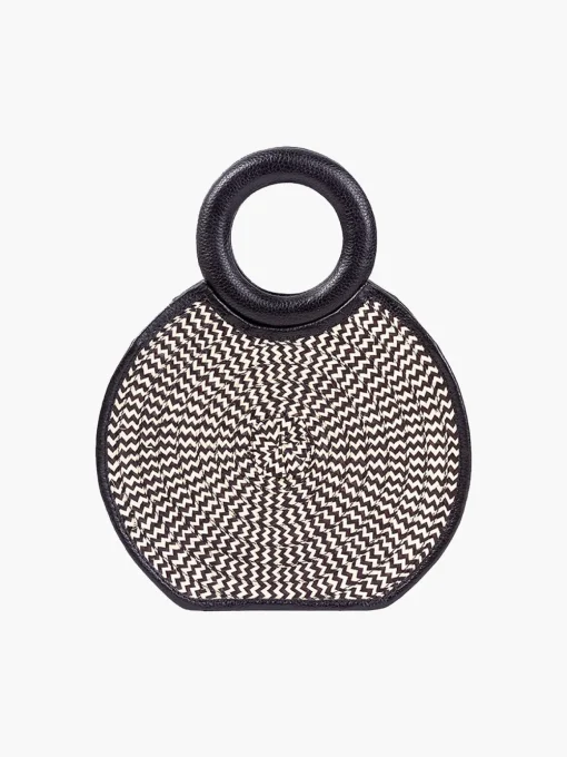 Zenu Handbag in Leather and Cana Flecha