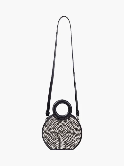 Zenu Handbag in Leather and Cana Flecha