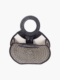 Zenu Handbag in Leather and Cana Flecha