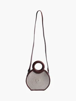 Zenu Handbag in Leather and Cana Flecha
