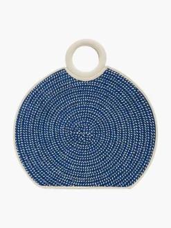 Zenu Large Handbag in Leather and Cana Flecha