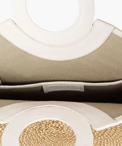 Zenu Large Handbag in Leather and Cana Flecha