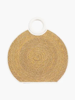 Zenu Large Handbag in Leather and Cana Flecha