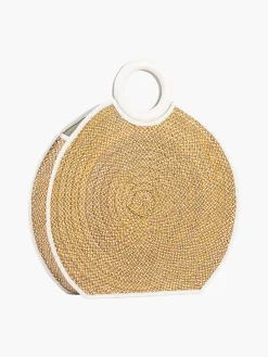 Zenu Large Handbag in Leather and Cana Flecha