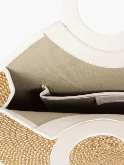 Zenu Large Handbag in Leather and Cana Flecha